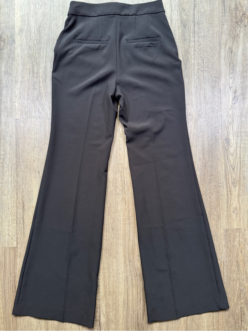 Express Editor High Rise Flare Trouser Black 2 Long - Picture 4 of 15